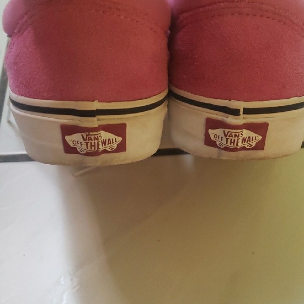 Vintage like new "Vans" Pink old skool low skate sneakers with white stripe - Picture 4 of 8
